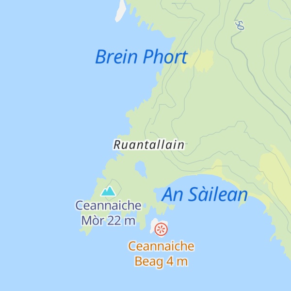 Map of Ruantallain