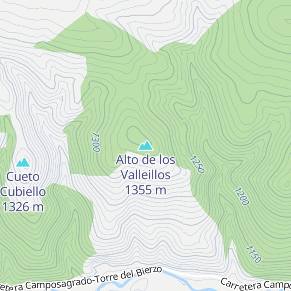 Map of Alto de los Valleillos