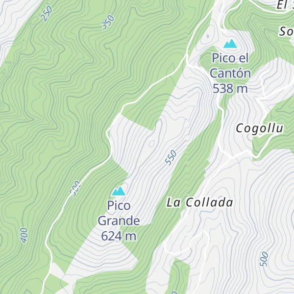Map of Los Picos