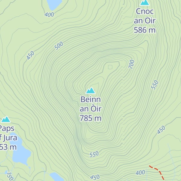 Map of Beinn an Òir