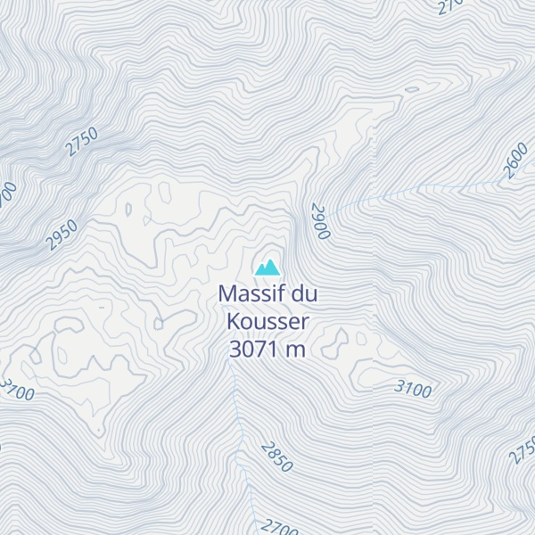 Map of Massif du Kousser