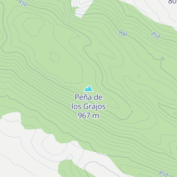 Map of Peña de los Grajos