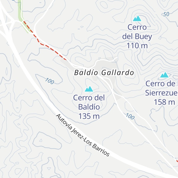 Map of Cerro del Baldío
