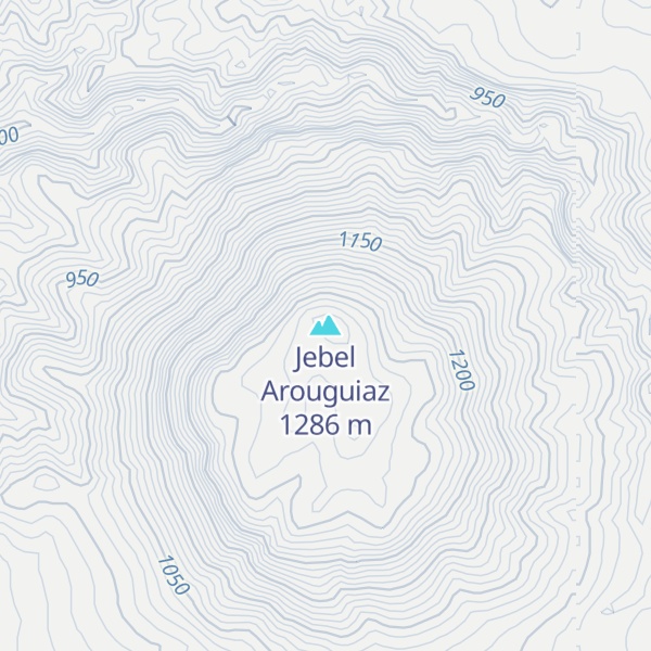 Map of Jebel Arouguiaz