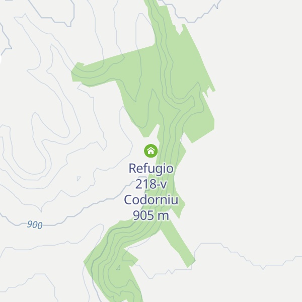 Map of Refugio 218-v Codorniu