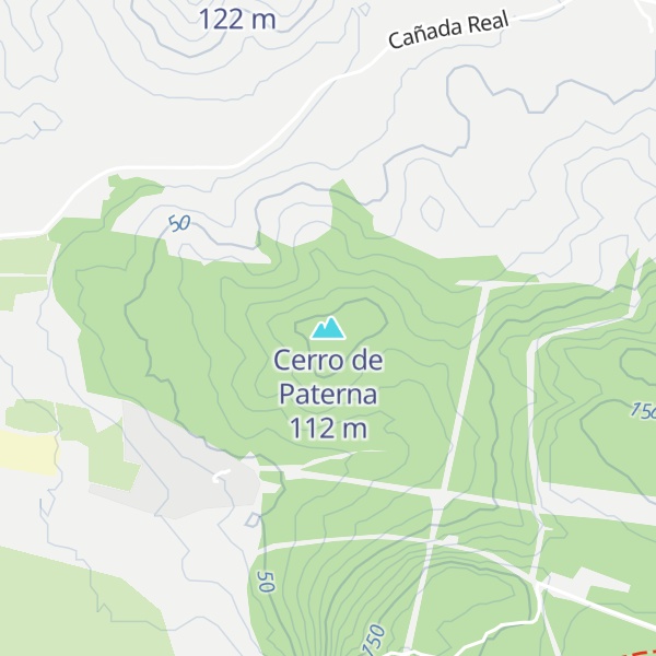Map of Cerro de Paterna