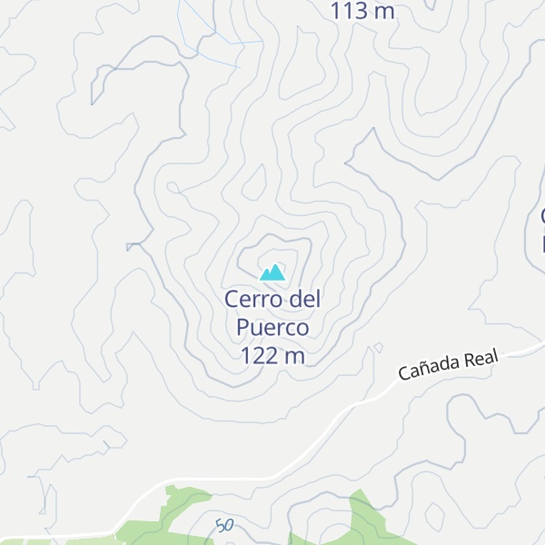 Map of Cerro del Puerco
