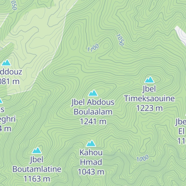 Map of Jbel Abdous Boulaalam
