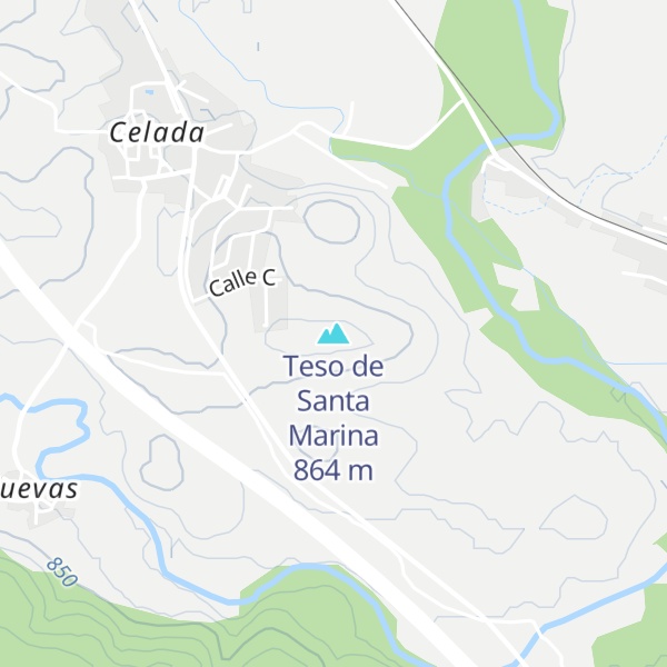 Map of Teso de Santa Marina