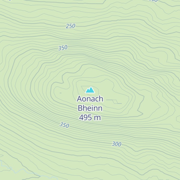 Map of Aonach Bheinn