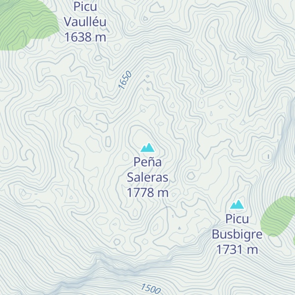Map of Peña Saleras