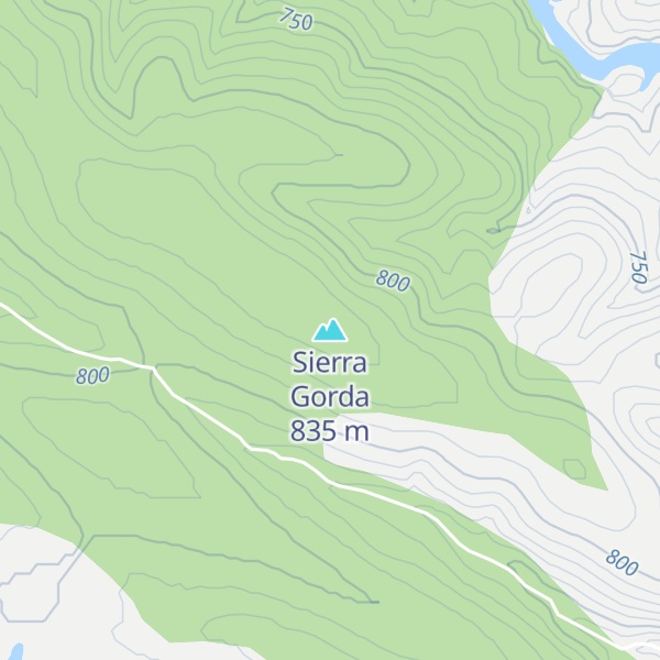 Map of Sierra Gorda