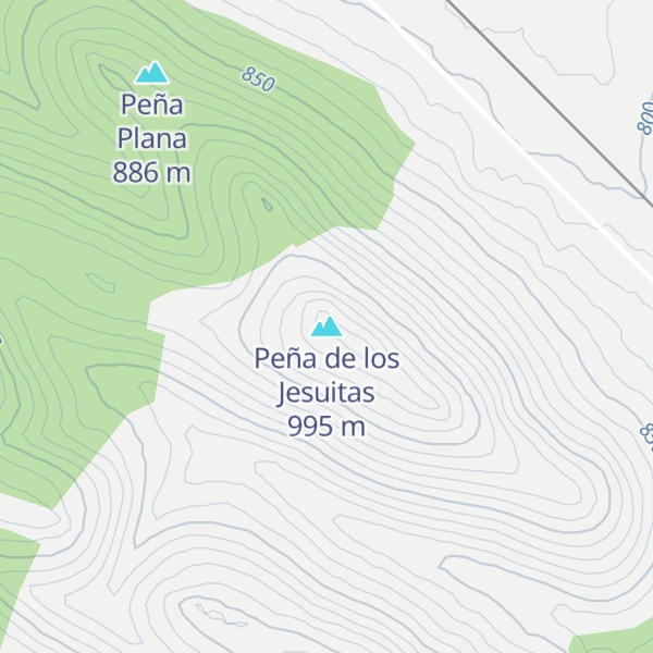 Map of Peña de los Jesuitas