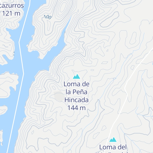 Map of Loma de la Peña Hincada