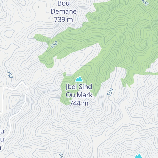 Map of Jbel Sihd Ou Mark
