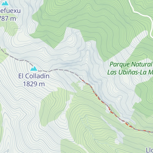 Map of Pico Ferreirúa
