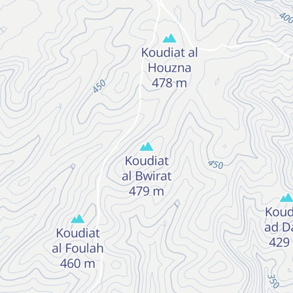 Map of Koudiat al Bwirat