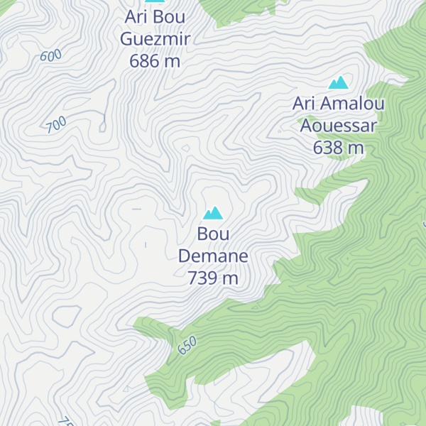 Map of Bou Demane