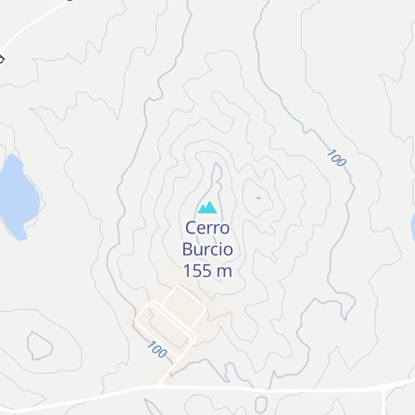 Map of Cerro Burcio