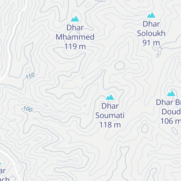 Map of Dhar Chaoui