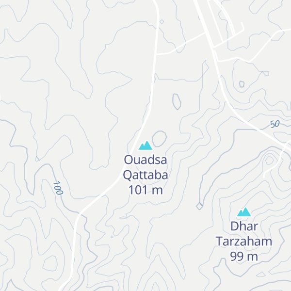 Map of Ouadsa Qattaba