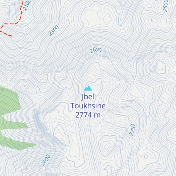 Map of Jbel Toukhsine