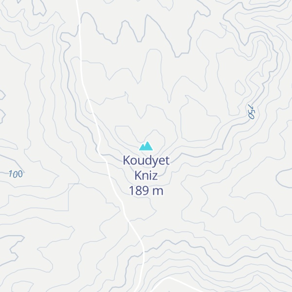 Map of Koudyet Kniz