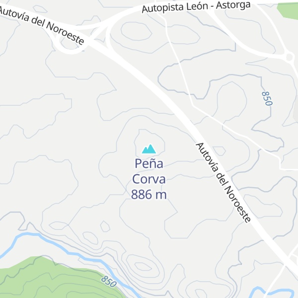 Map of Peña Corva