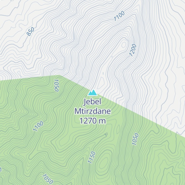 Map of Jebel Mtirzdane