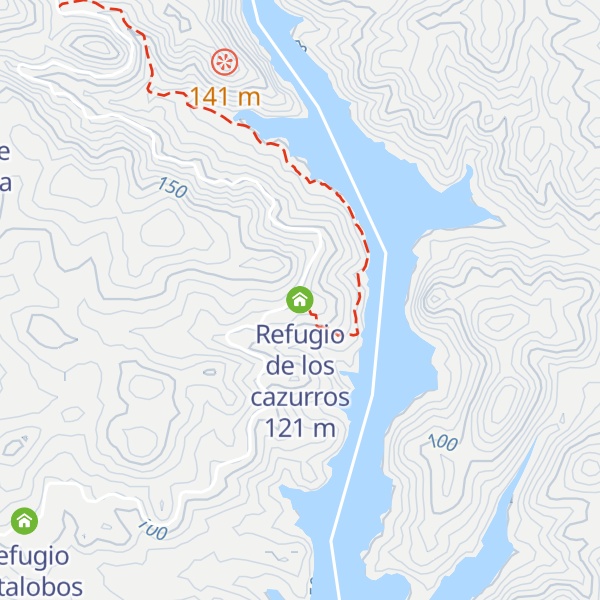 Map of Refugio de los cazurros