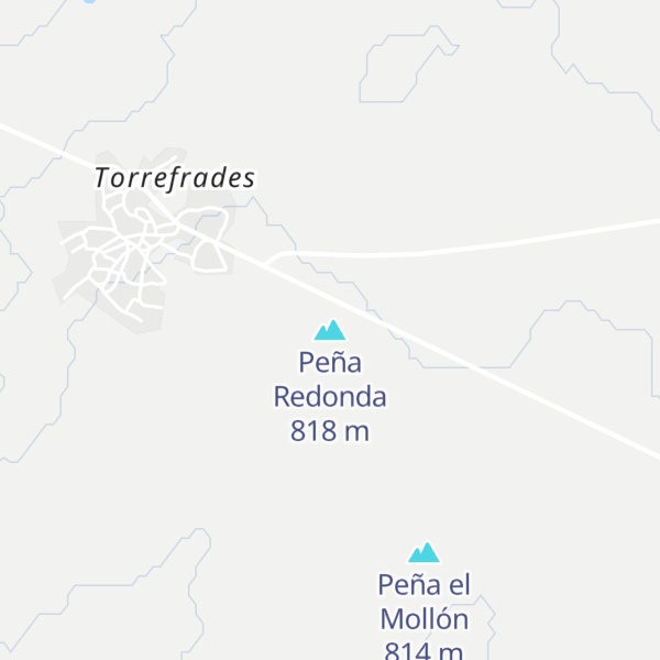 Map of Peña Redonda