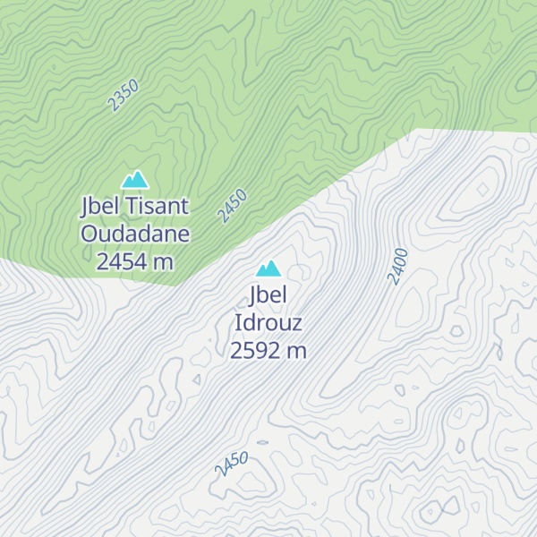 Map of Jbel Idrouz