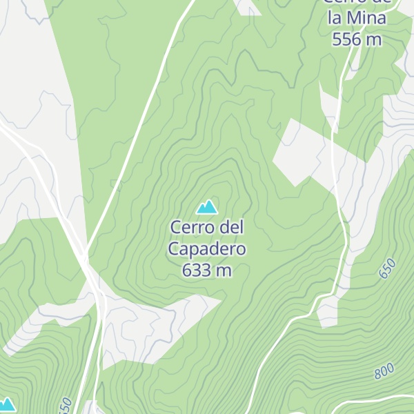 Map of Cerro del Capadero
