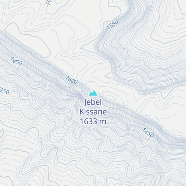 Map of Jebel Kissane