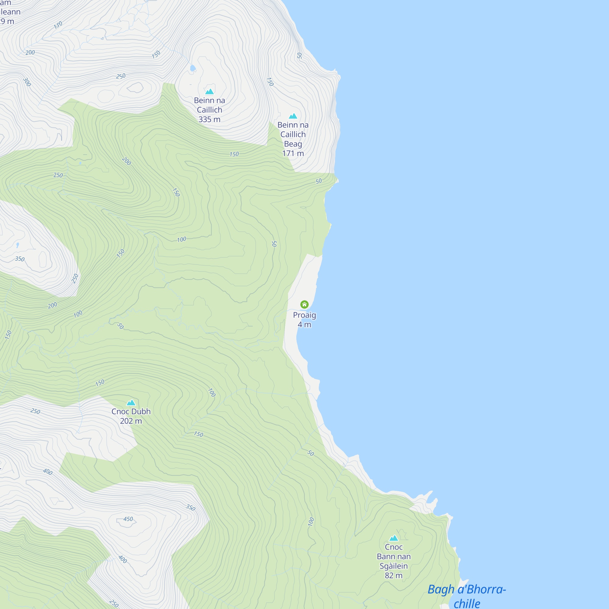 Proaig map