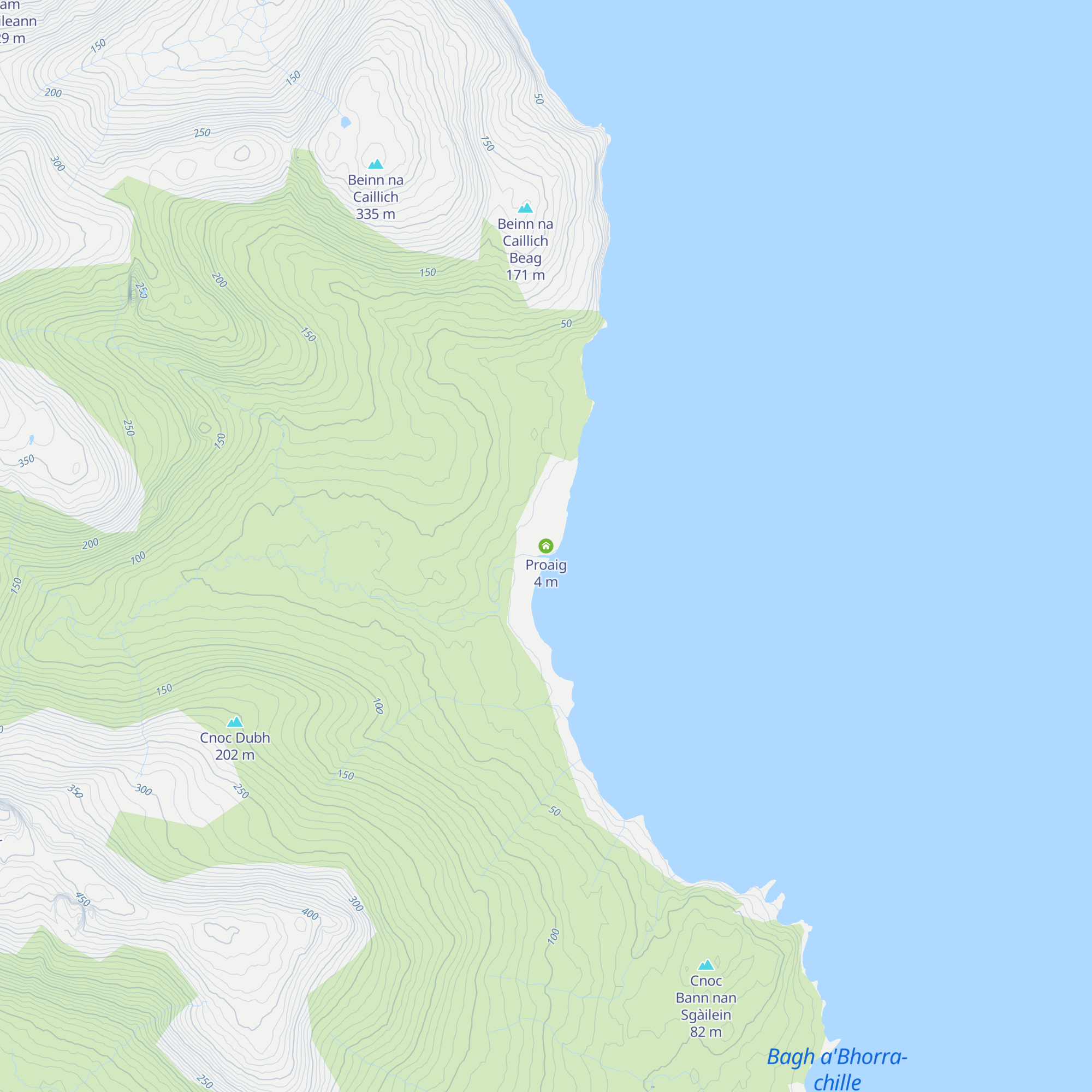 Proaig map