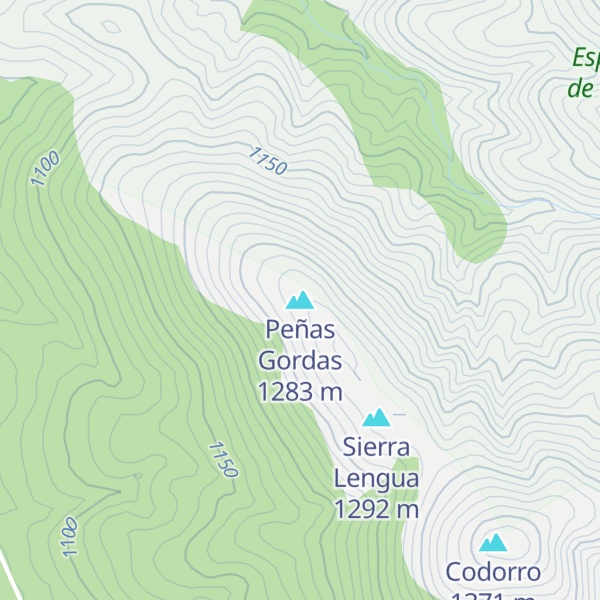 Map of Peñas Gordas