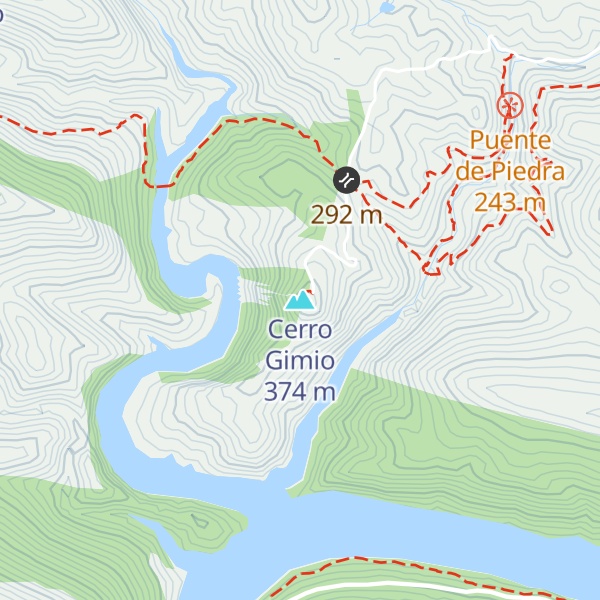 Map of Cerro Gimio