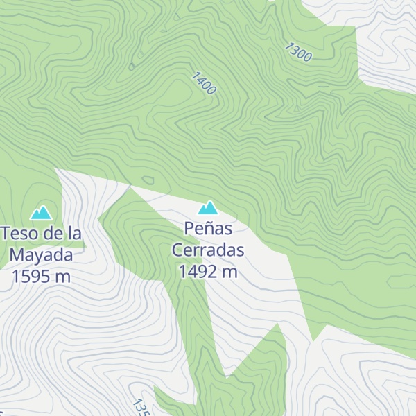 Map of Peñas Cerradas
