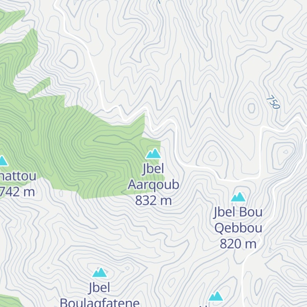 Map of Jbel Aarqoub