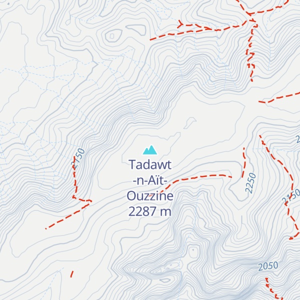 Map of Tadawt -n-Aït-Ouzzine