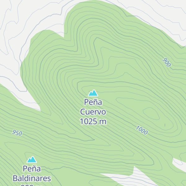 Map of Peña Cuervo