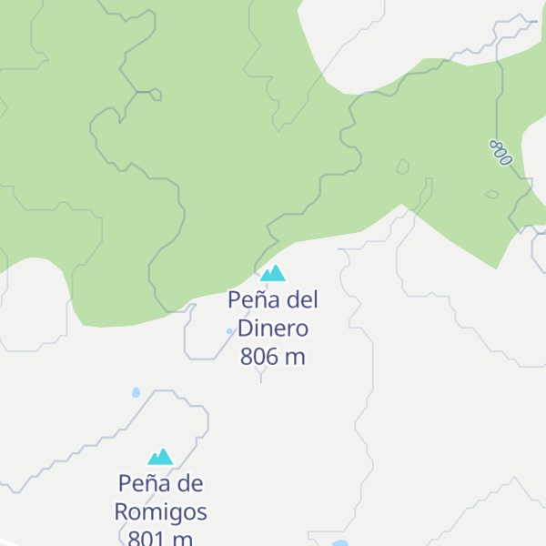Map of Peña del Dinero