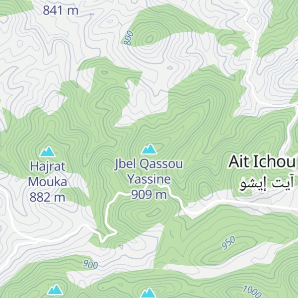 Map of Jbel Qassou Yassine