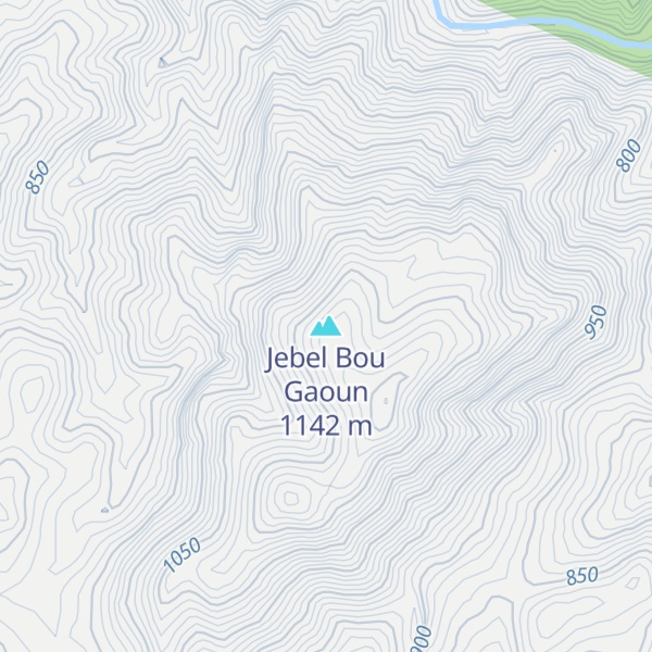 Map of Jebel Bou Gaoun
