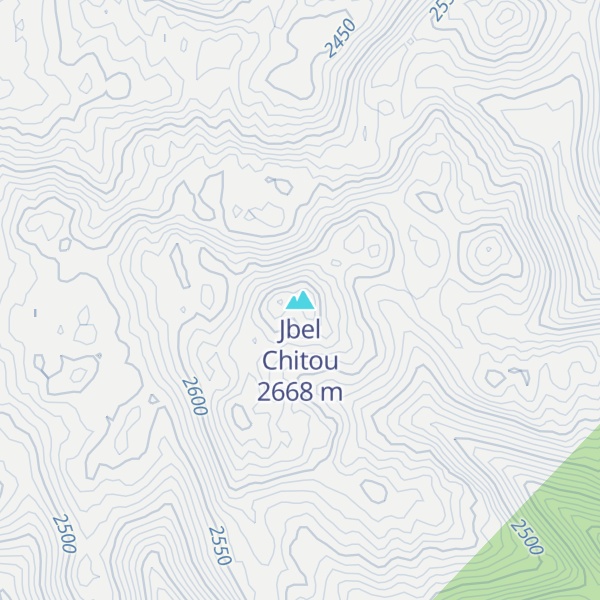 Map of Jbel Chitou