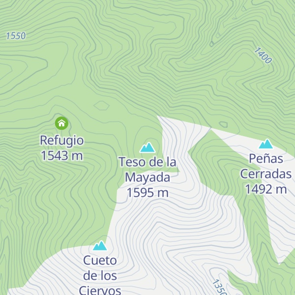Map of Teso de la Mayada
