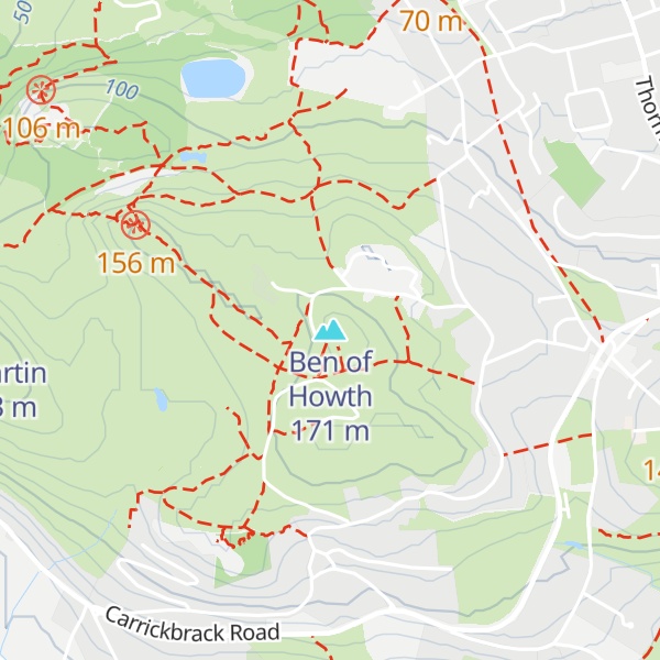 Map of Ben of Howth