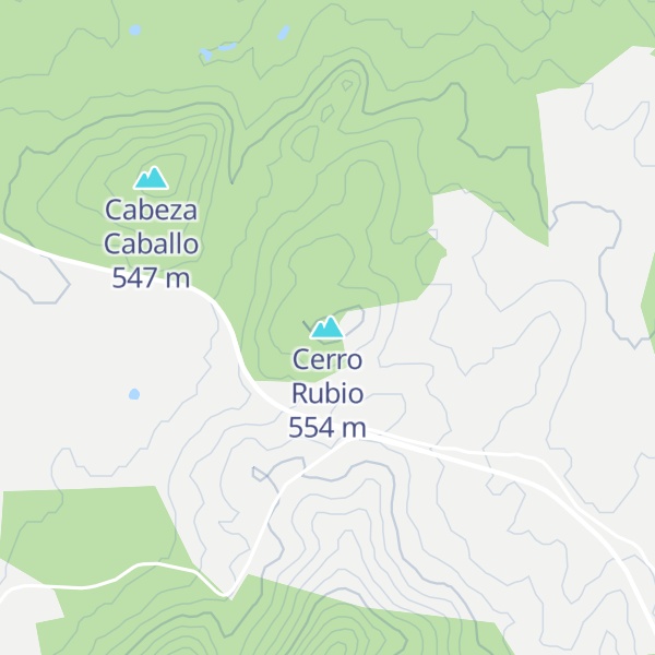 Map of Cerro Rubio