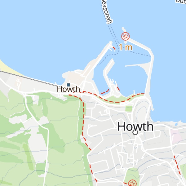 Map of Howth Tourism Information Kiosk
